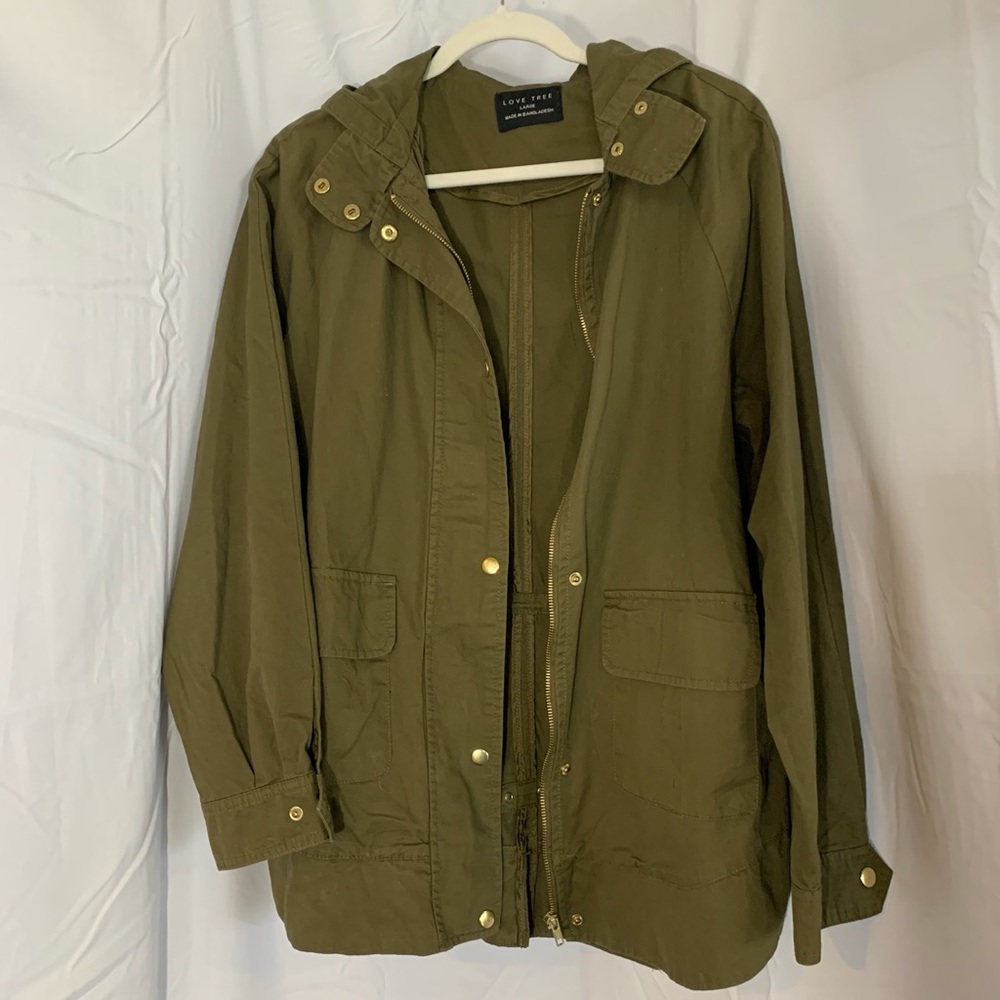 Love Tree Green Jacket